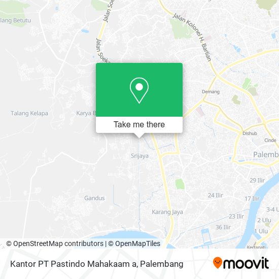 Kantor PT Pastindo Mahakaam a map