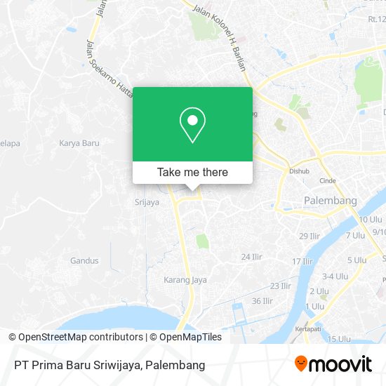 PT Prima Baru Sriwijaya map