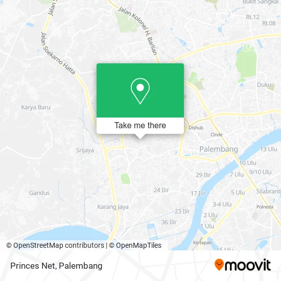 Princes Net map