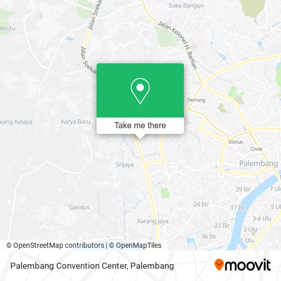 Palembang Convention Center map