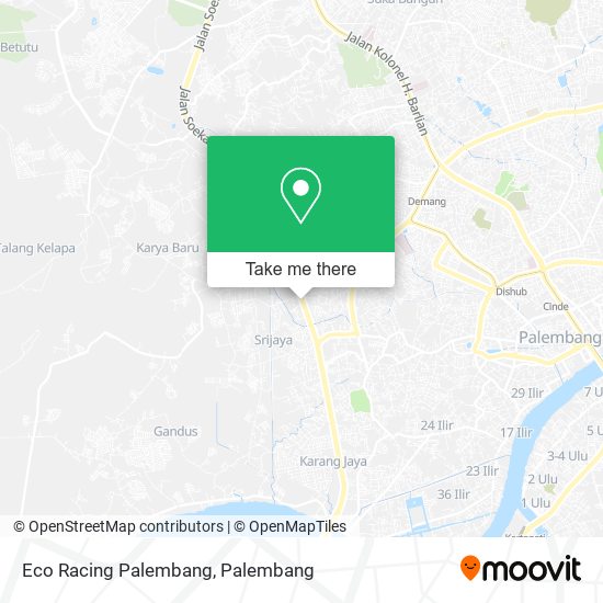 Eco Racing Palembang map