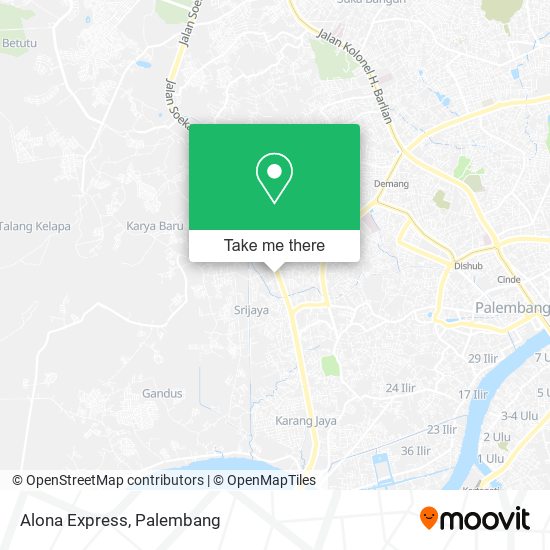 Alona Express map