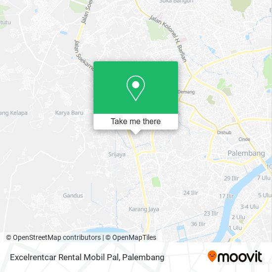 Excelrentcar Rental Mobil Pal map