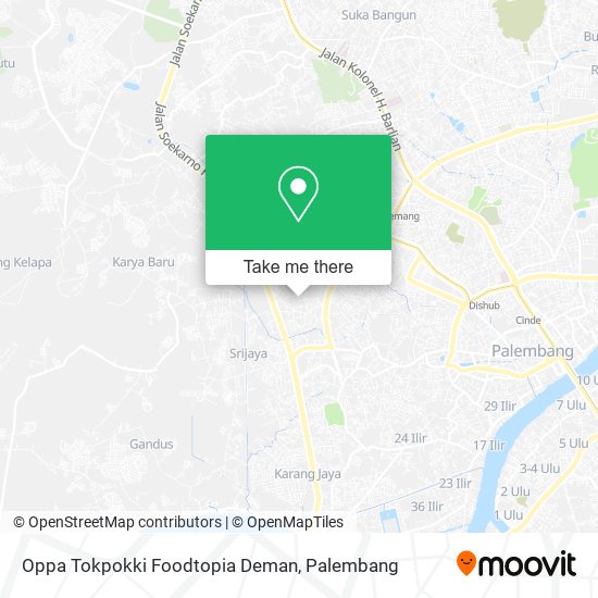 Oppa Tokpokki Foodtopia Deman map