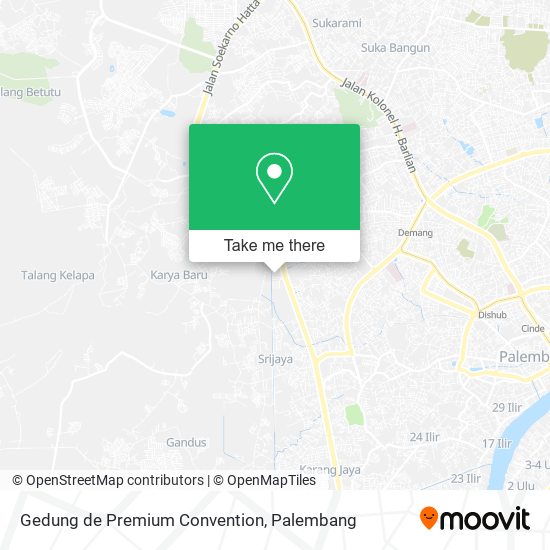 Gedung de Premium Convention map