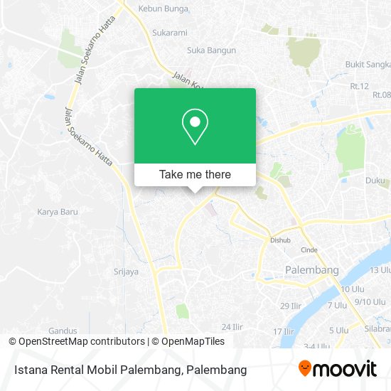 Istana Rental Mobil Palembang map