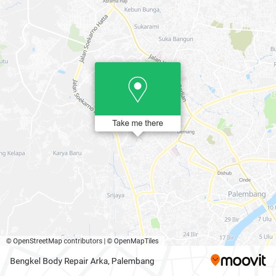 Bengkel Body Repair Arka map