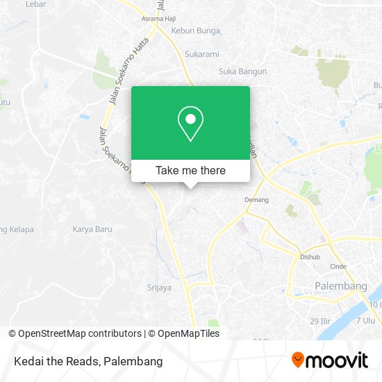 Kedai the Reads map