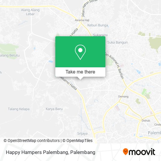 Happy Hampers Palembang map