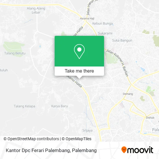 Kantor Dpc Ferari Palembang map