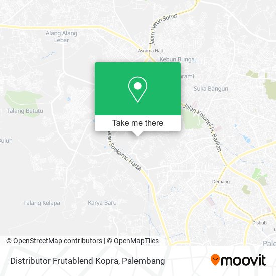 Distributor Frutablend Kopra map