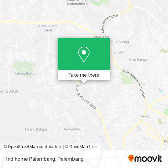 Indihome Palembang map