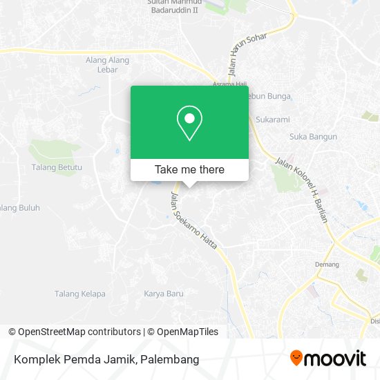 Komplek Pemda Jamik map