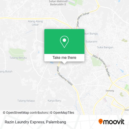 Razin Laundry Express map