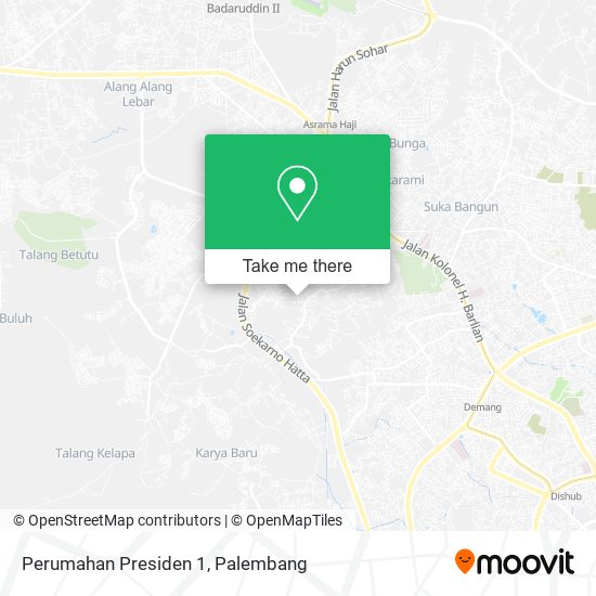 Perumahan Presiden 1 map