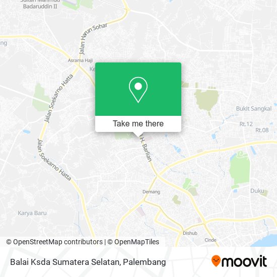 Balai Ksda Sumatera Selatan map