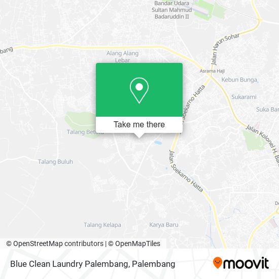 Blue Clean Laundry Palembang map