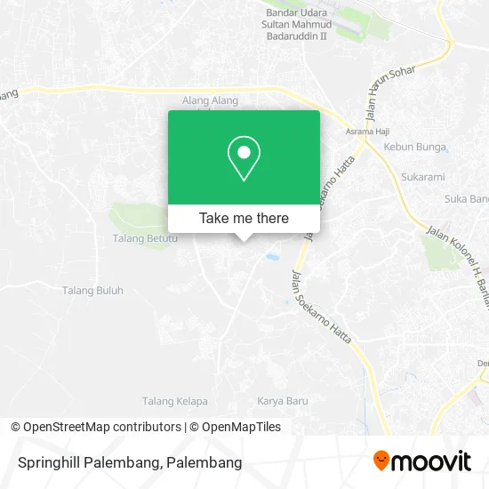 Springhill Palembang map