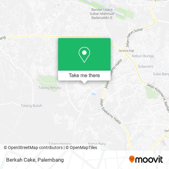 Berkah Cake map