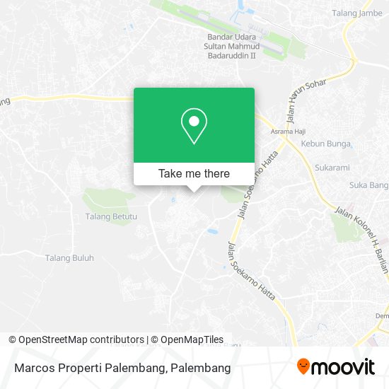 Marcos Properti Palembang map