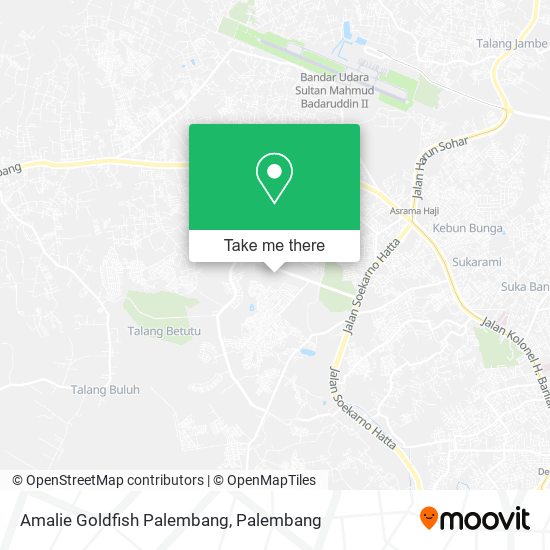 Amalie Goldfish Palembang map