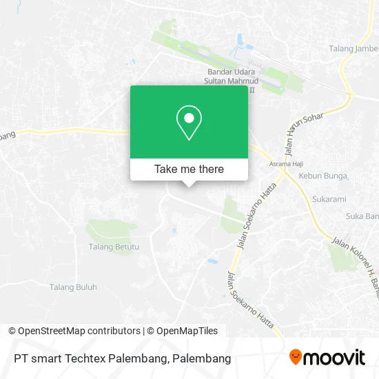 PT smart Techtex Palembang map