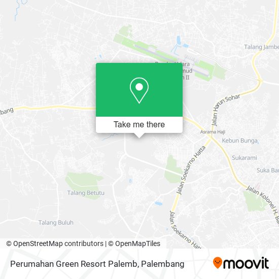 Perumahan Green Resort Palemb map
