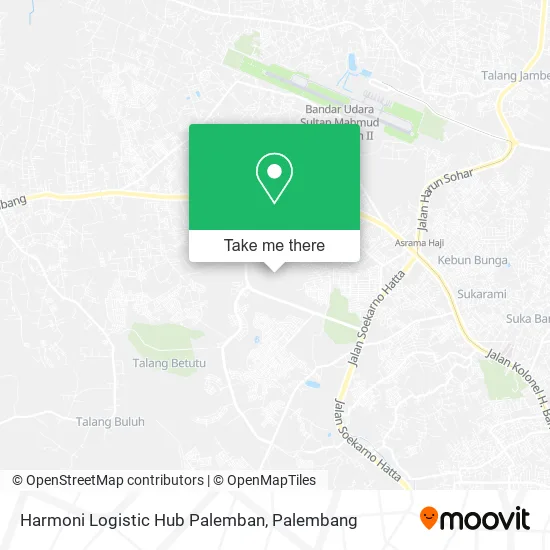 Harmoni Logistic Hub Palemban map