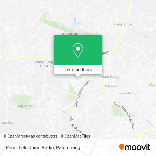 Pecel Lele Juice Andin map