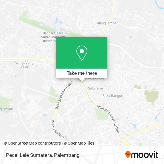 Pecel Lele Sumatera map