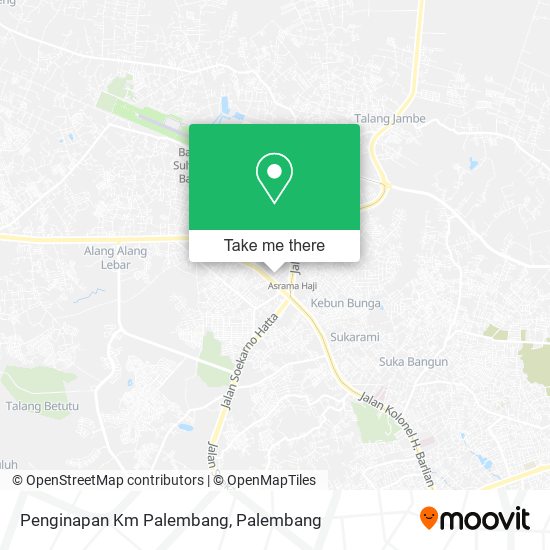 Penginapan Km Palembang map
