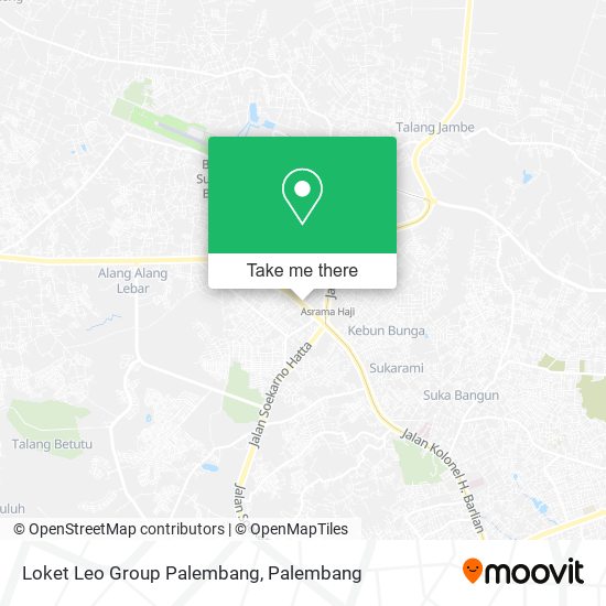 Loket Leo Group Palembang map