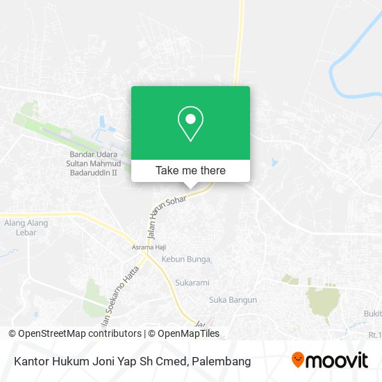 Kantor Hukum Joni Yap Sh Cmed map