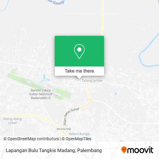 Lapangan Bulu Tangkis Madang map