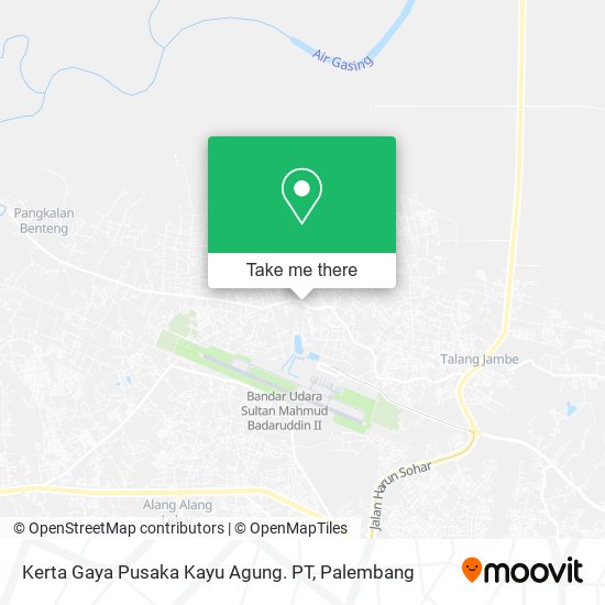 Kerta Gaya Pusaka Kayu Agung. PT map