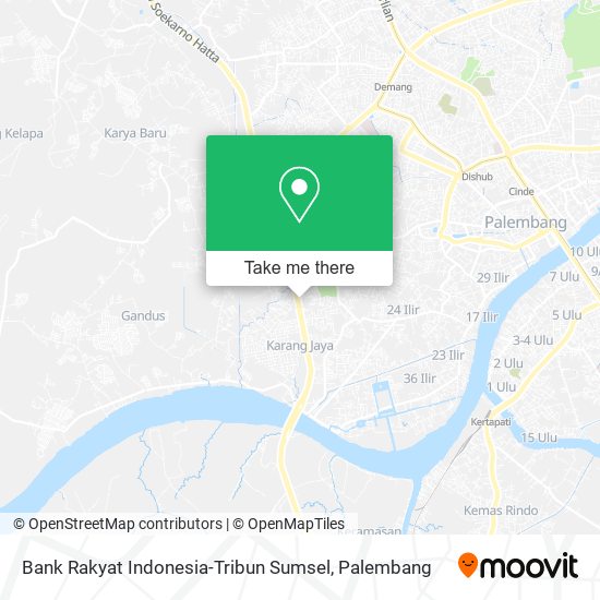 Bank Rakyat Indonesia-Tribun Sumsel map