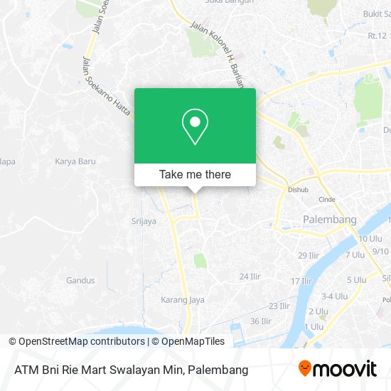ATM Bni Rie Mart Swalayan Min map