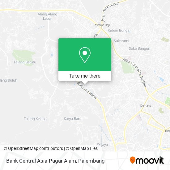 Bank Central Asia-Pagar Alam map