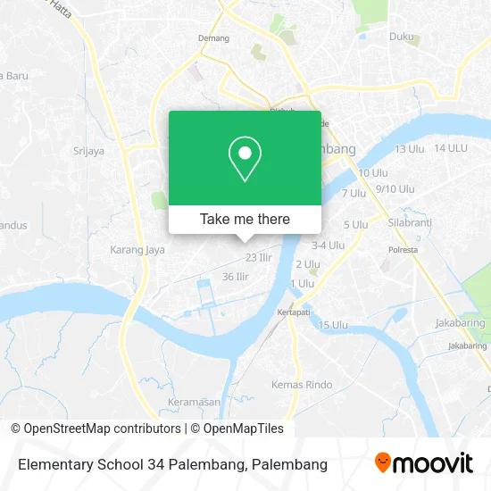 Elementary School 34 Palembang map