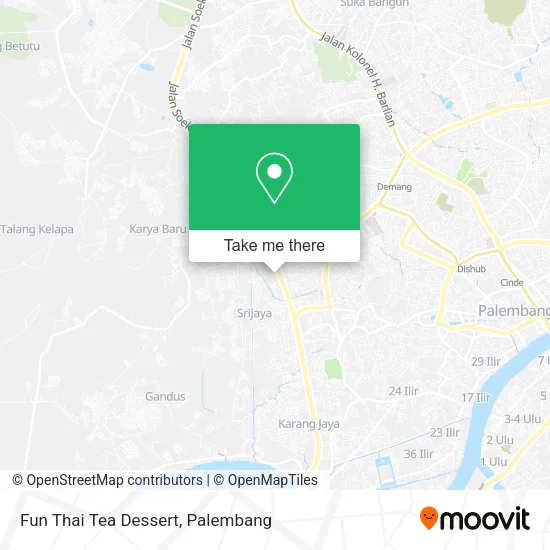 Fun Thai Tea Dessert map