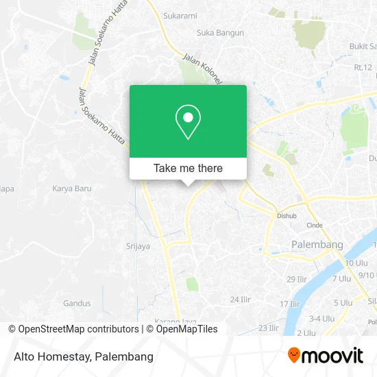 Alto Homestay map