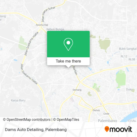 Dams Auto Detailing map