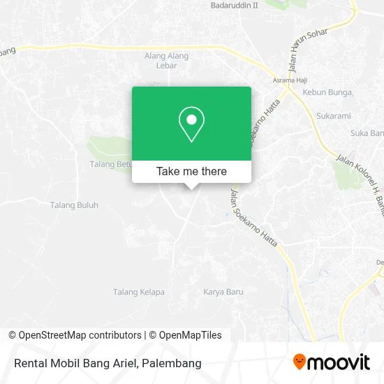 Rental Mobil Bang Ariel map
