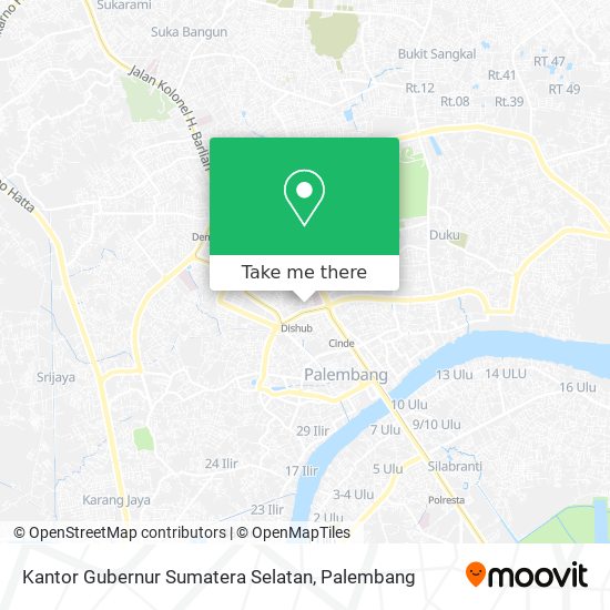 Kantor Gubernur Sumatera Selatan map