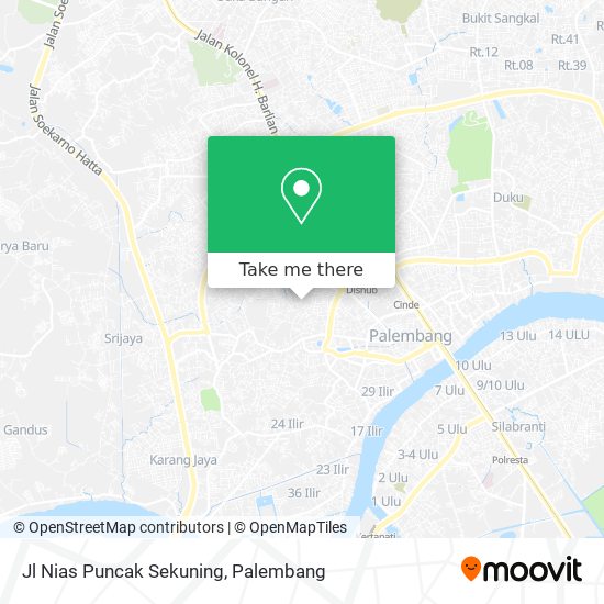 Jl Nias Puncak Sekuning map