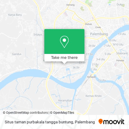 Situs taman  purbakala tangga buntung map