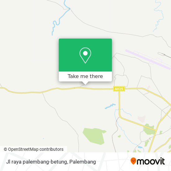Jl raya palembang-betung map