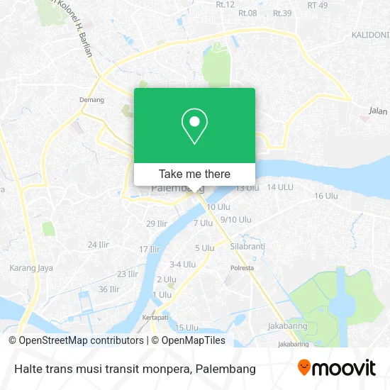 Halte trans musi transit monpera map