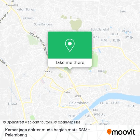 Kamar jaga dokter muda bagian mata RSMH map