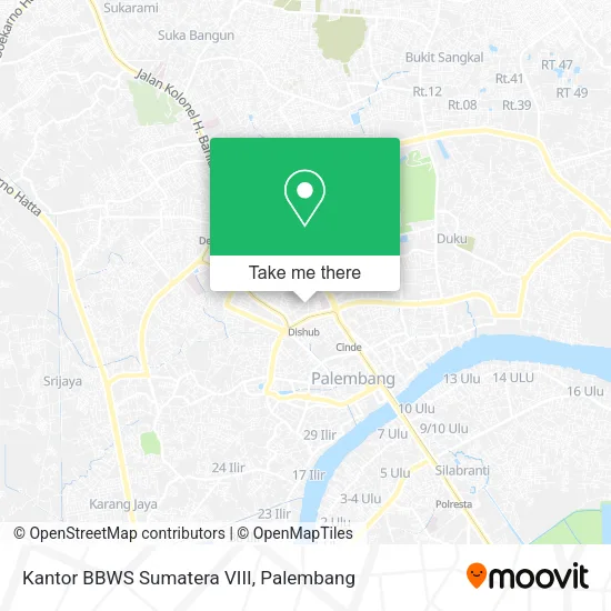 Kantor BBWS Sumatera VIII map